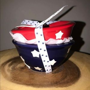 Patriotic ceramic prep bowls